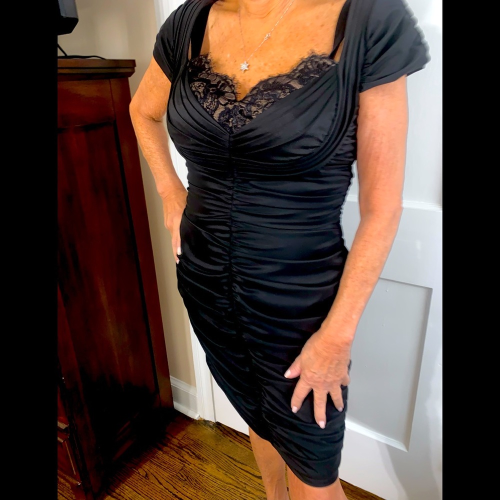 Black cocktail dress